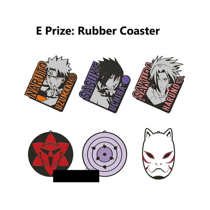 Bandai Assortiment de 24 sous-verres Naruto Shippuden, édition Will Of Fire Bandai Assortiment de 24 sous-verres Naruto Shippuden, édition Will Of Fire