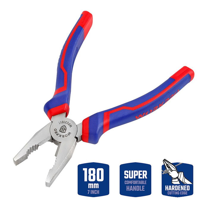 Pinces universelles Workpro 7" 18 cm Pinces universelles Workpro 7" 18 cm