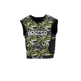 Sparco SJ Pro K-3 S002402KNRGF0XS Veste Protection Costillas Noir-Jaune Taille XS