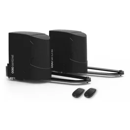 SCS SENTINEL - SimplyOpen 2 - Kit de motorisation pour portail battant 2 vantaux, jusqu'à 200 kg et 5 m par vantail, avec 2 télécommandes
