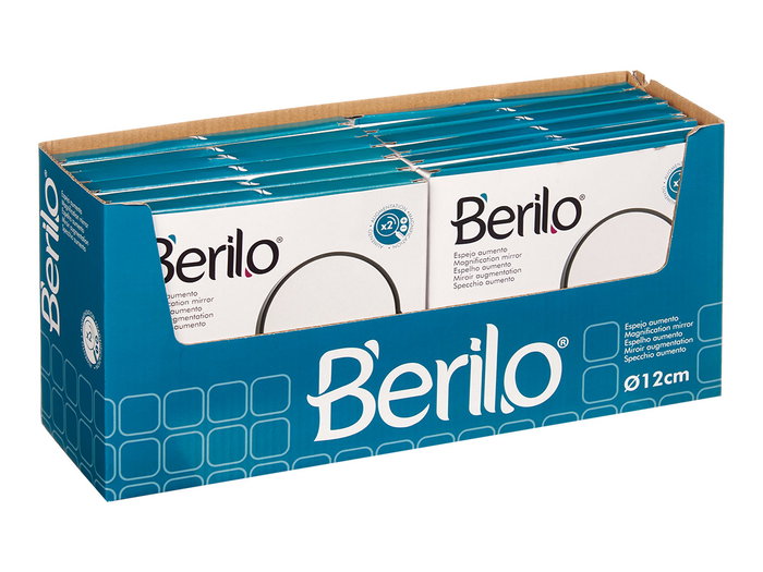 BERILO Miroir double avec agrandissement 12 cm noir BERILO Miroir double avec agrandissement 12 cm noir