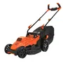 Black + Decker BEMW461BH-QS Tondeuse électrique filaire 1400 W, Largeur de coupe 34 cm, Idéale petits jardins pelouses jusqu'à 400 m²