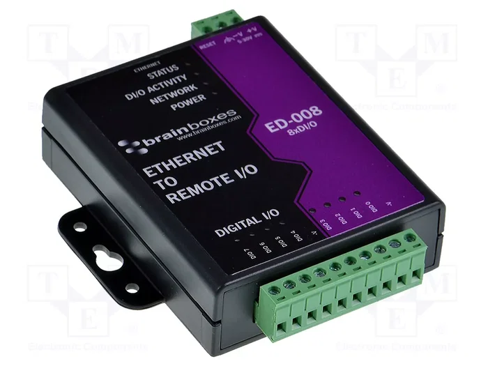 BRAINBOXES ED-008 Module d'automatisation avec port Modbus BRAINBOXES ED-008 Module d'automatisation avec port Modbus