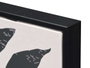 Giftdecor Tableau Toile Cadre Noir Motif Vases Noirs Assortis 40 x 50 x 3 cm (Set de 3)