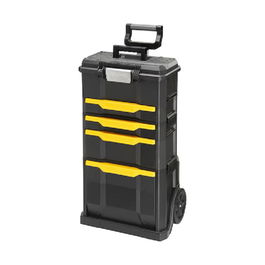 Stanley Atelier Mobile Modulaire 1-79-206 - Solution de Rangement et Transport d'Outils avec 4 Tiroirs, Roues et Poignée Télescopique