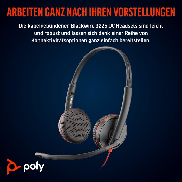 Poly Blackwire 3225 USB-C Noir
