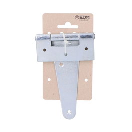 Edm Charnière de forme T en acier zincé 130 x 90 mm