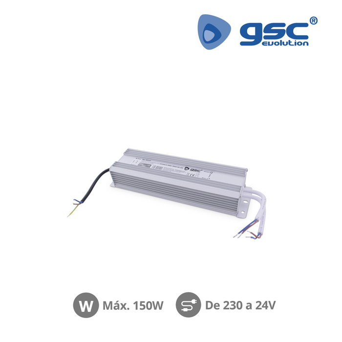 GSC Evolution Alimentation pour rubans LED 24V 150W IP67