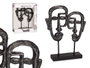 Giftdecor Cadre Double Face avec Base Noir 27x32x10 cm Polyrésine (Set de 4)