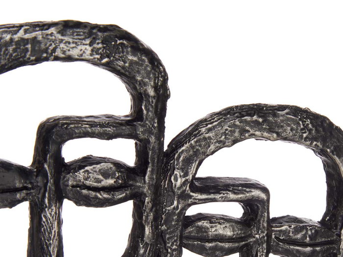 Giftdecor Cadre Double Face avec Base Noir 27x32x10 cm Polyrésine (Set de 4)