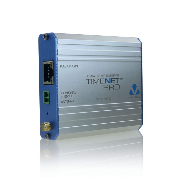 Veracity TIMENET Pro - Serveur Maître NTP de Référence pour Réseaux Ethernet - Horloge Atomique Universelle pour Synchronisation Temps Réseau