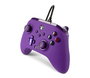 PowerA Manette Xbox avec câble améliorée pour Xbox Series X/S, Xbox One et Windows 10/11 - Deux boutons arrière programmables, vibrations, câble USB 3 m, modèle Purple (1521747-02)