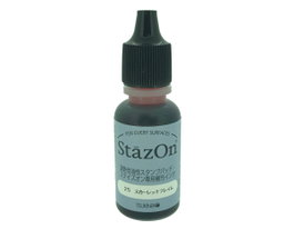 Tsukineko Recharge d'encre STAZON Rouge écarlate 15ml