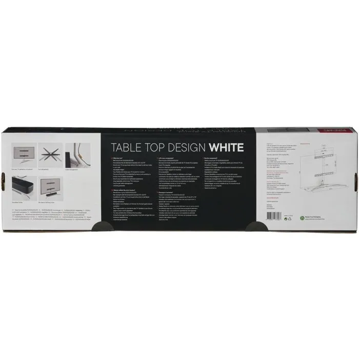 One For All Support mural pour écran plat sur pied pour meuble - Light/Silver
