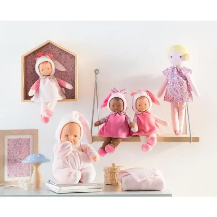 Corolle Doudou Babipouce Pays des Reves 28 cm à la vanille - Doudou peluche bébé naissance