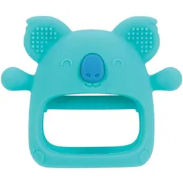Nuby Gant de dentition bébé en silicone avec motif Koala - Soulage les douleurs des gencives, protection contre la mastication, bleu