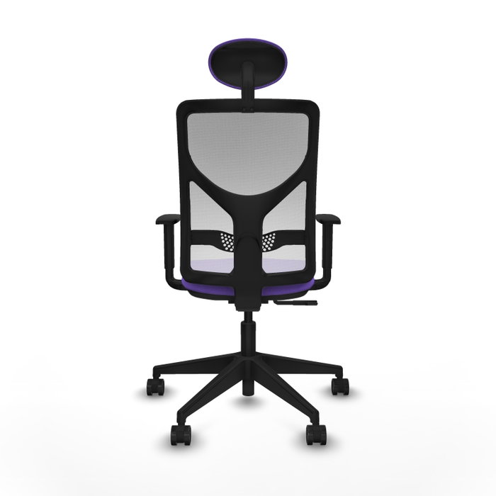 Piqueras y Crespo Chaise de Bureau Motilla Lila et Blanc