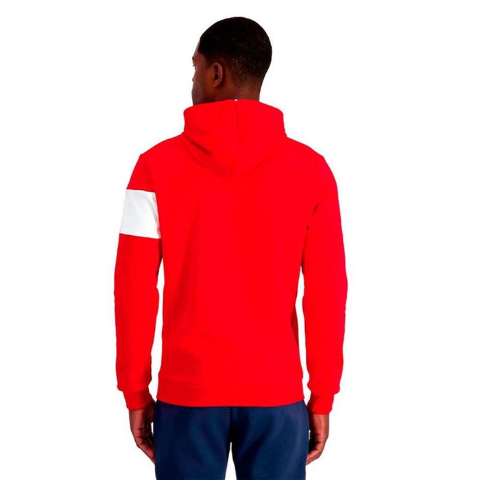 Sweat à capuche homme Le coq sportif Bah N°1 Rouge Rouge