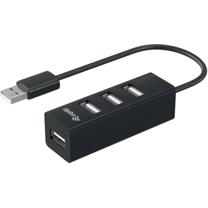Equip Hub USB 2.0 4 Ports Type A Hub Concentrateur USB Noir Equip Hub USB 2.0 4 Ports Type A Hub Concentrateur USB Noir