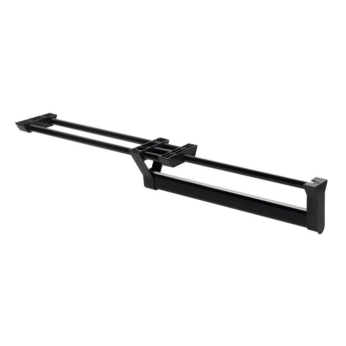 Emuca Porte-vêtements extractible pour armoire, Noir, Aluminium