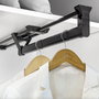 Emuca Porte-vêtements extractible pour armoire, Noir, Aluminium