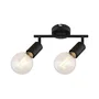 RABALUX Lamar RAB-3987 Spot mural double 2xE27, métal noir mat, puissance max 2x40W, IP20, pour salon ou chambre