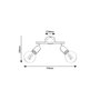 RABALUX Lamar Spot Double 2xE27 Noir Mat IP20