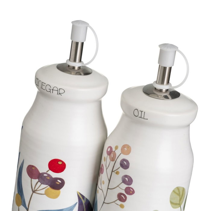 BigBuy Home Ensemble salière et poivrier BERRIES Blanc Rouge Vert Bois Grès 4 Pièces BigBuy Home Ensemble salière et poivrier BERRIES Blanc Rouge Vert Bois Grès 4 Pièces