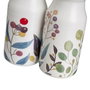 BigBuy Home Ensemble salière et poivrier BERRIES Blanc Rouge Vert Bois Grès 4 Pièces