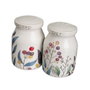 BigBuy Home Ensemble salière et poivrier BERRIES Blanc Rouge Vert Bois Grès 4 Pièces