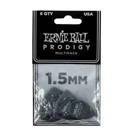 ERNIE BALL EB Prodigy Médiators Noirs 1,5 mm - Pack de 6 unités