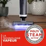 Polti RollySteam WD10 - Aspirateur laveur à vapeur filaire, brosse rotative avec LED, fonction auto-nettoyage et séchage automatique