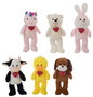 Creaciones Llopis Peluche Animaux Lucky avec Cœur 80 cm - Modèles Assortis