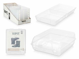 KIPIT Boîte organisatrice de bottes transparente