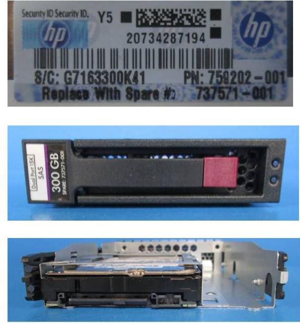 Hewlett Packard Enterprise Disque Dur SAS Hot Plug 3,5" 72GB 15000 RPM - Disque de rechange qualifié HP