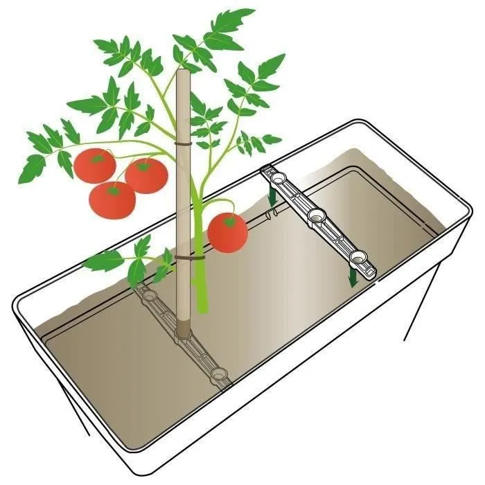 Deroma Muret haut LIKE R - Bac à fleurs extérieur 78x29,5 cm (H65 cm) - 118 litres - Blanc - Résistant au gel et aux UV - Matière recyclée et recyclable