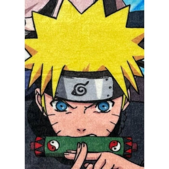 Naruto Plaid Naruto Shippuden - Team 7, 130 x 180 cm, Multicolore