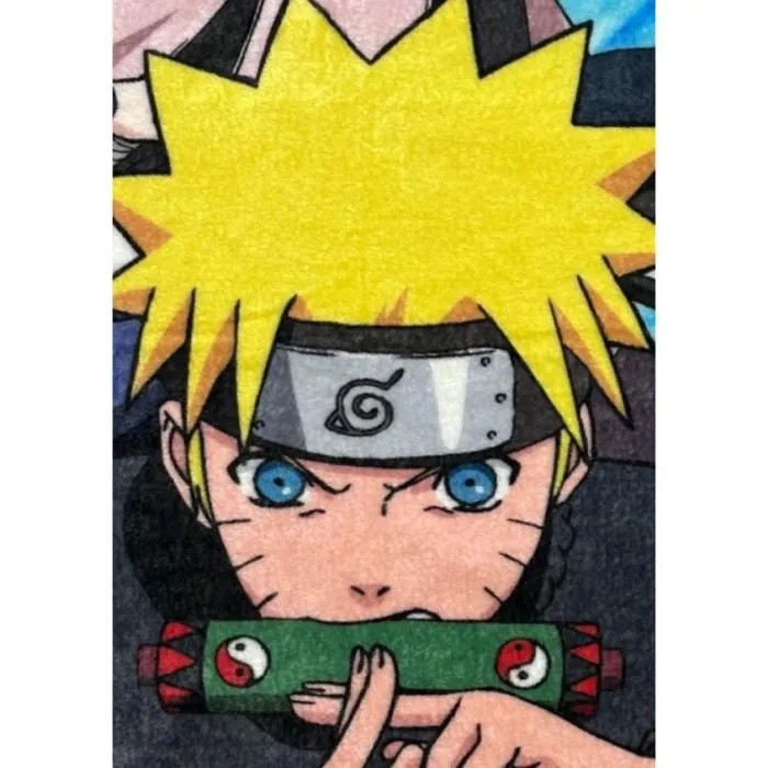 Naruto - Plaid couverture Naruto Shippuden Team 7, motif personnages, 130 x 180 cm, ultra doux et chaud, idéal canapé, lit, décoration Naruto - Plaid couverture Naruto Shippuden Team 7, motif personnages, 130 x 180 cm, ultra doux et chaud, idéal canapé, lit, décoration