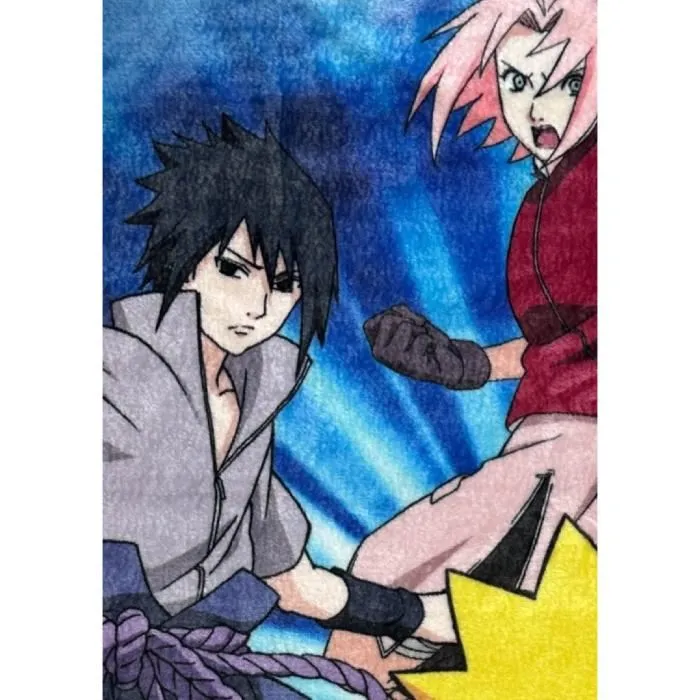 Naruto - Plaid couverture Naruto Shippuden Team 7, motif personnages, 130 x 180 cm, ultra doux et chaud, idéal canapé, lit, décoration Naruto - Plaid couverture Naruto Shippuden Team 7, motif personnages, 130 x 180 cm, ultra doux et chaud, idéal canapé, lit, décoration