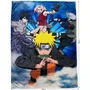 Naruto - Plaid couverture Naruto Shippuden Team 7, motif personnages, 130 x 180 cm, ultra doux et chaud, idéal canapé, lit, décoration