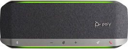 Poly Sync 40 Haut-parleur intelligent USB-A/USB-C/Bluetooth pour réunion, certifié Zoom, étanche IP64 - Noir