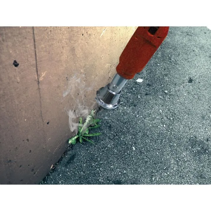 Rothenberger - Brûleur désherbeur électrique écologique sans flamme, 600°C, Ø75 mm, performance 500 L/min, poignée ergonomique anti-glisse, Rouge