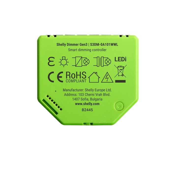 Module interrupteur Wi-Fi Shelly Gen 3 220-240 V