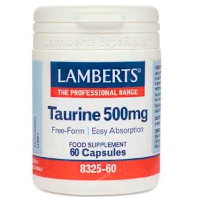 LAMBERTS Taurine 500 mg, 60 capsules LAMBERTS Taurine 500 mg, 60 capsules