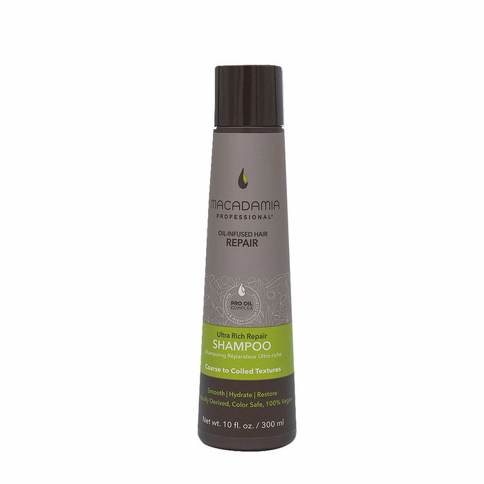 Macadamia Shampooing Ultra Rich Repair Pro Vegan à l'huile de macadamia, hydrate et répare les cheveux épais et bouclés - 300 mL Macadamia Shampooing Ultra Rich Repair Pro Vegan à l'huile de macadamia, hydrate et répare les cheveux épais et bouclés - 300 mL