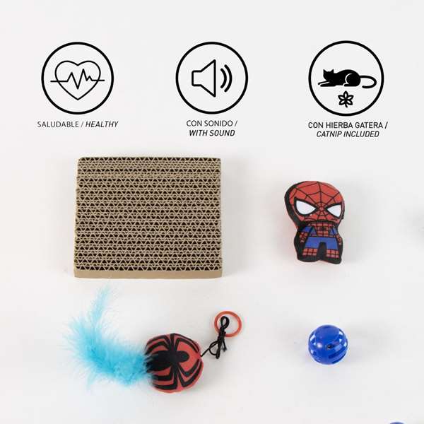 Cerdá Set de jouets pour animaux de compagnie Spiderman 15.5 x 23.5 x 6.0 cm Rouge