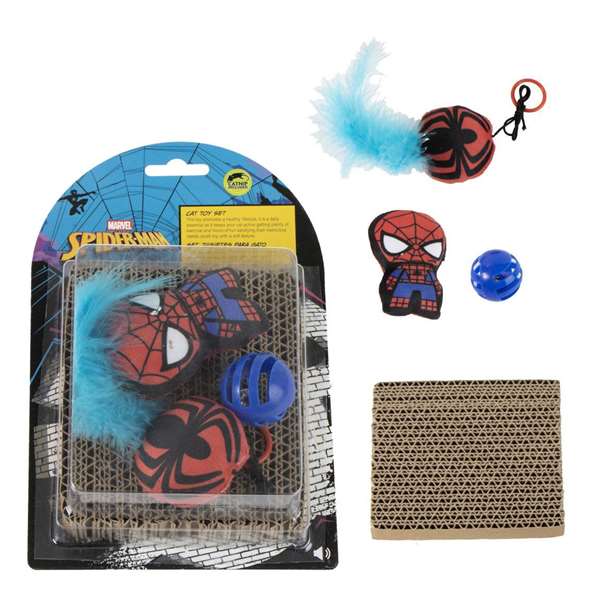 Cerdá Set de jouets pour animaux de compagnie Spiderman 15.5 x 23.5 x 6.0 cm Rouge
