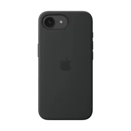 Apple Coque en silicone pour iPhone 16 E - Noir - Protection élégante