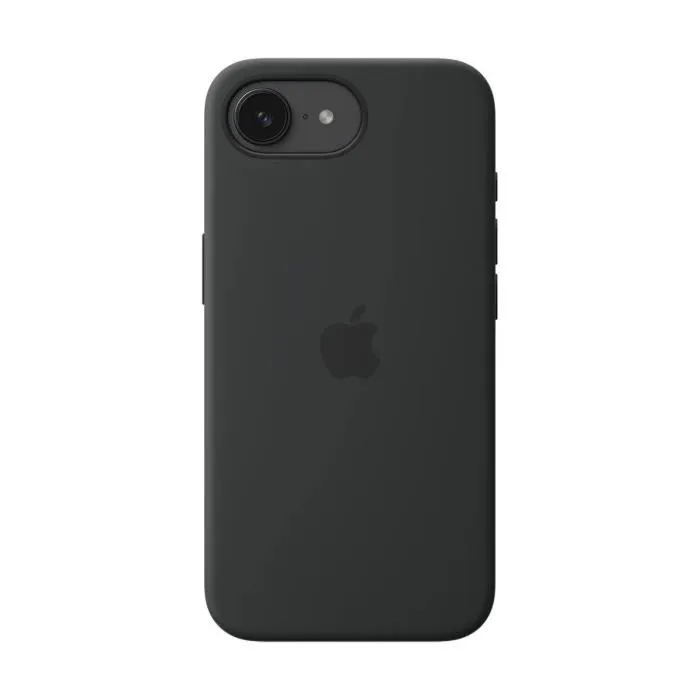Apple Coque en silicone pour iPhone 16 E - Noir - Protection élégante