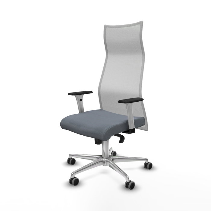 Piqueras y Crespo Fauteuil de Bureau Albacete Gris et Blanc